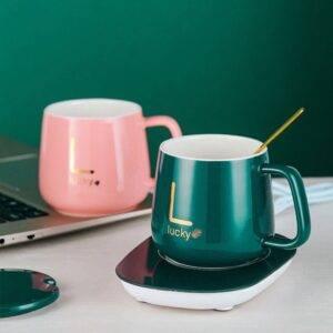 electric cup warmer pad desktop tea cons description 4