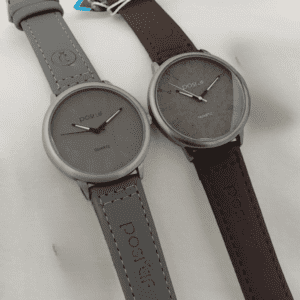 positif watch leather strap with normal box random color 4