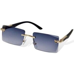Trendy Rimless Polarized Sunglasses – UV400 Protection, Scratch-Resistant & Adjustable Fit